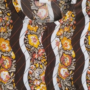 70's Floral Vintage Top